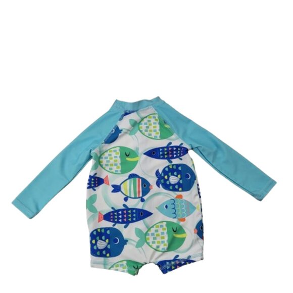 Ocean + Coast One Piece Full Zip Rashguard Swimsuit - Picture 2 of 8